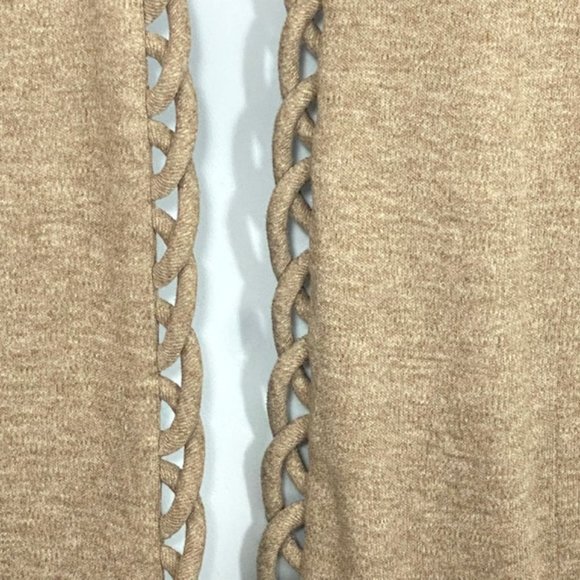Leslie Fay Woman Vintage Cardigan Open Front Taupe - Size 20W - NOS - Picture 2 of 8